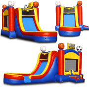 inflatable slide bouncer combo